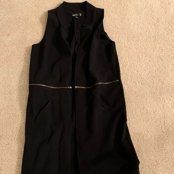 Valette Other - Long black vest, size M